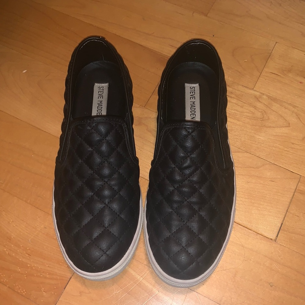 Steve Madden Leather Slip Ons